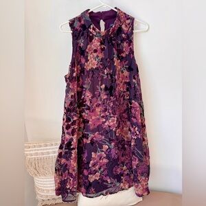 Gorgeous Tommy Hilfiger Magenta Velvet A-Line Dress Sz 14